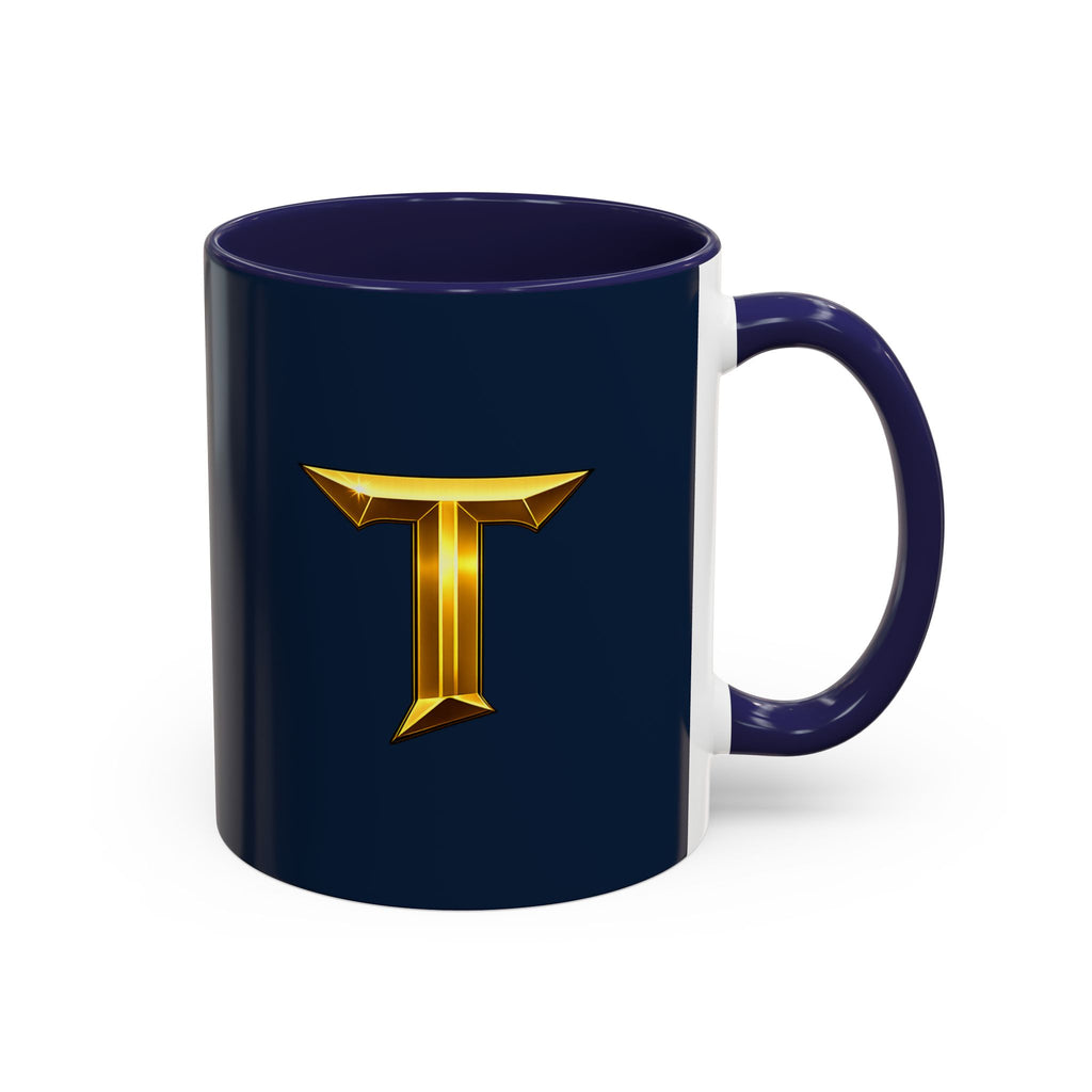 Titans Coffee Mug-Navy Gold T