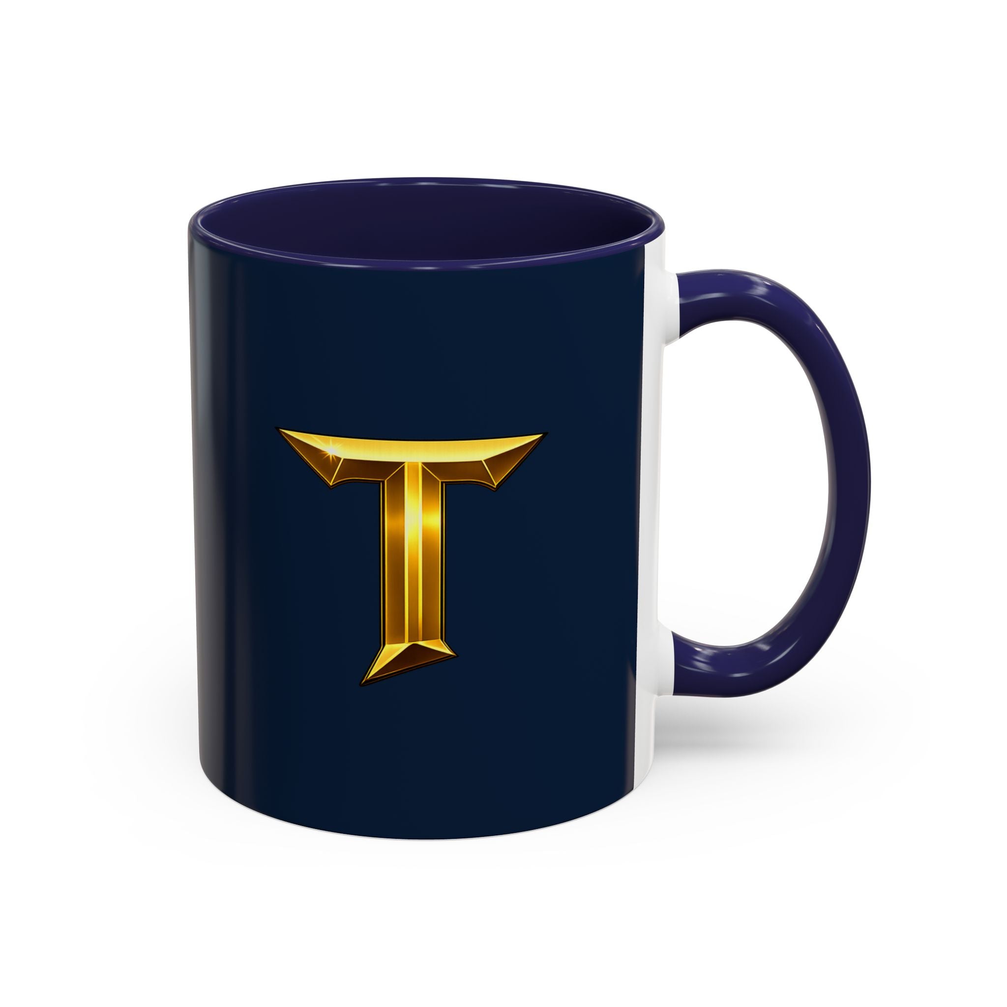 Titans Coffee Mug-Navy Gold T