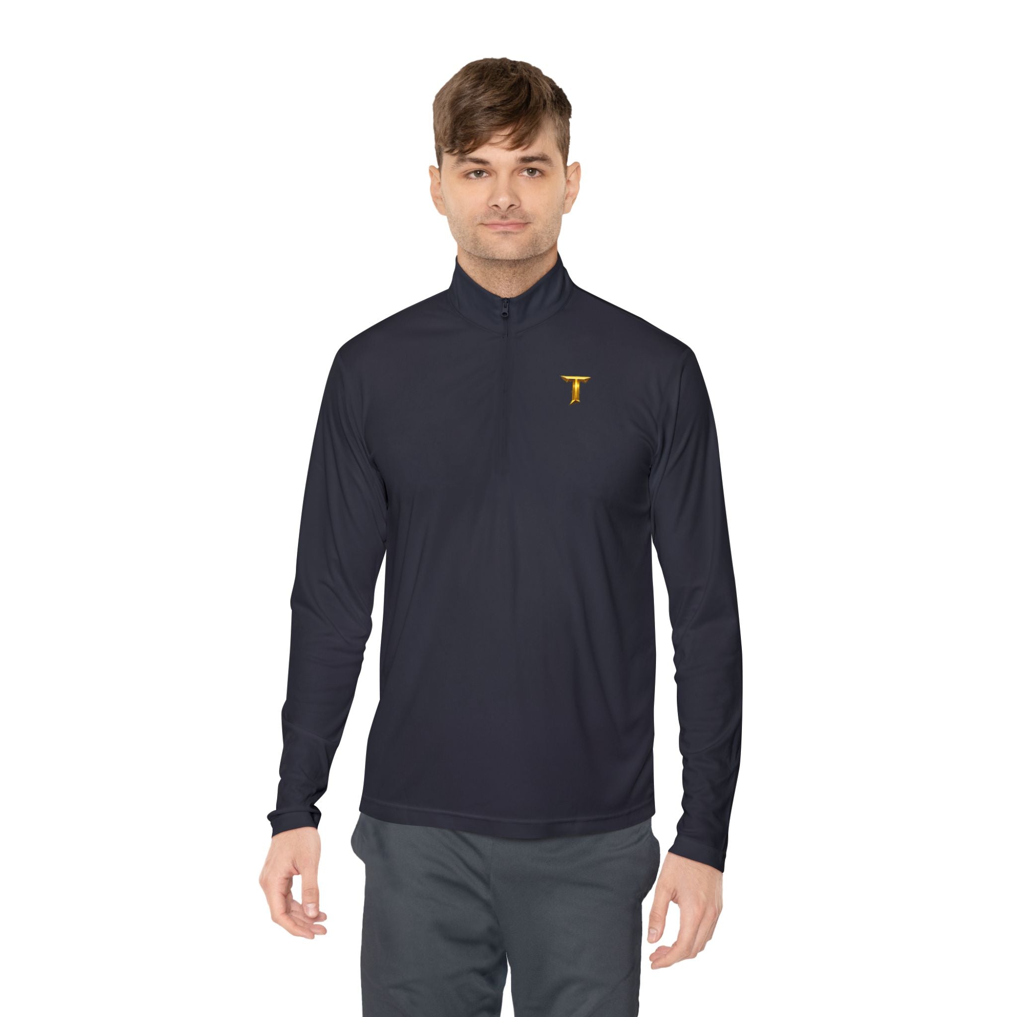 Titans Quarter-Zip Pullover-Gold T