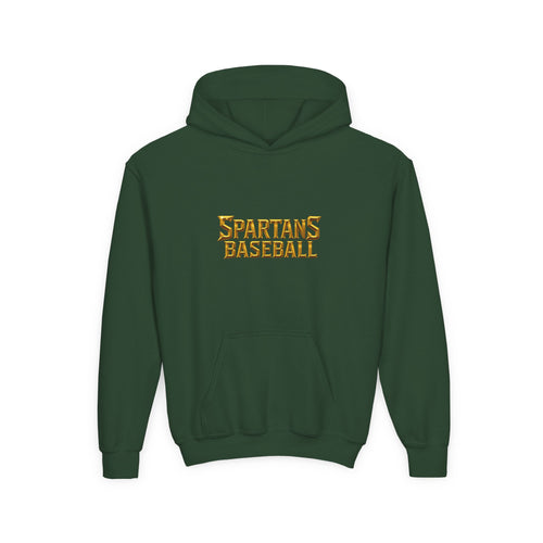 Spartans Signature Youth Hoodie-Gold Logo