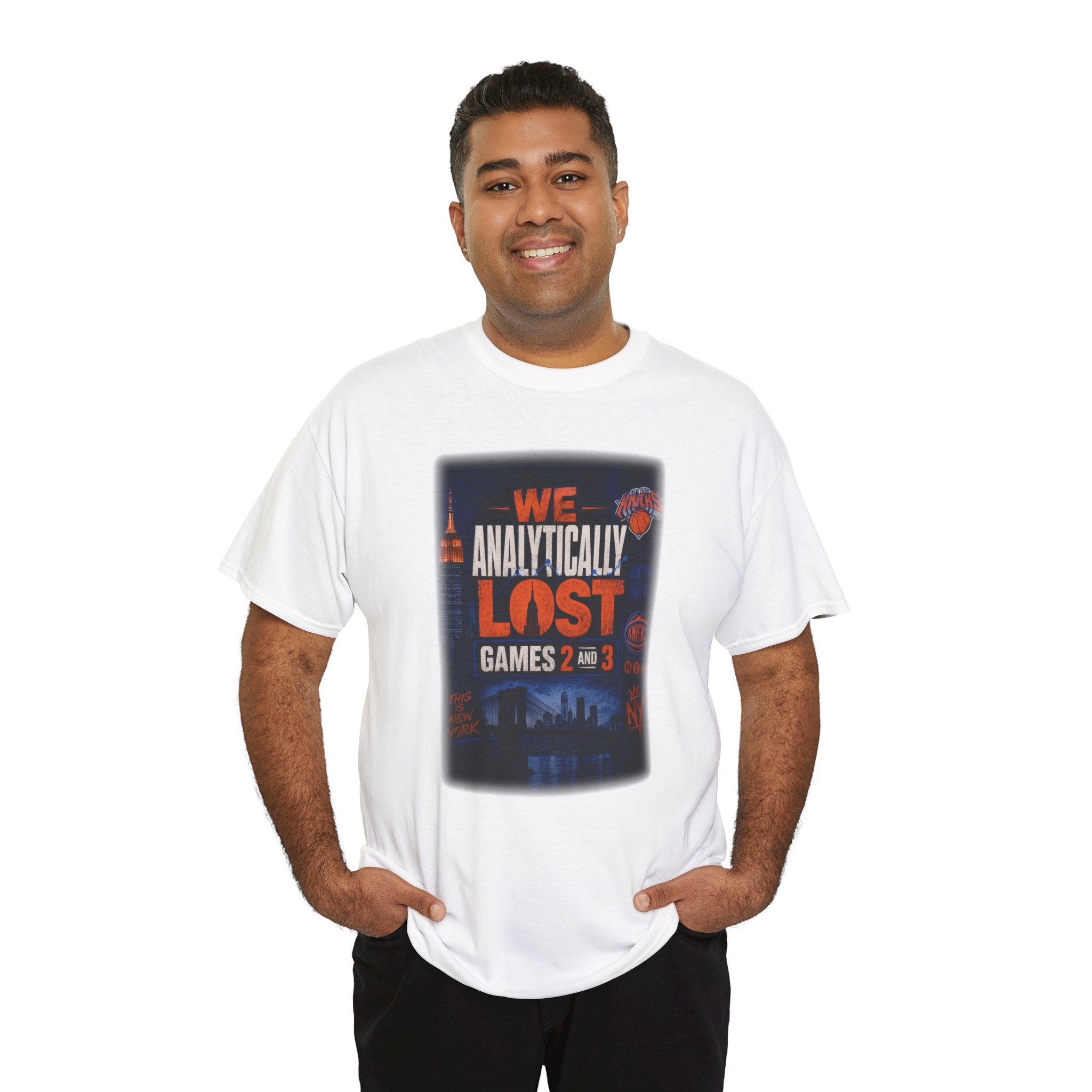 New York Knicks "We Analytically Lost Games 2 & 3" T-Shirt