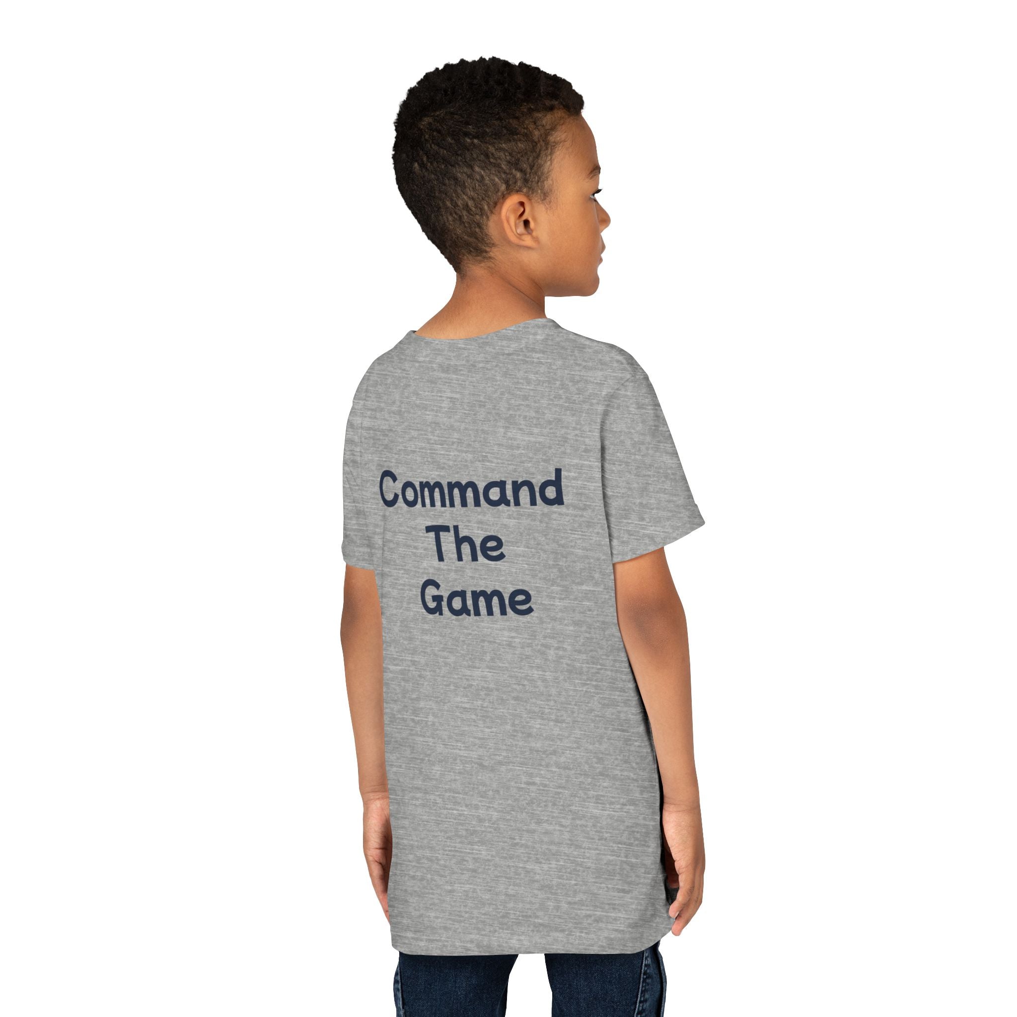 Titans Signature Youth Tee-Navy Logo "Command The Game"