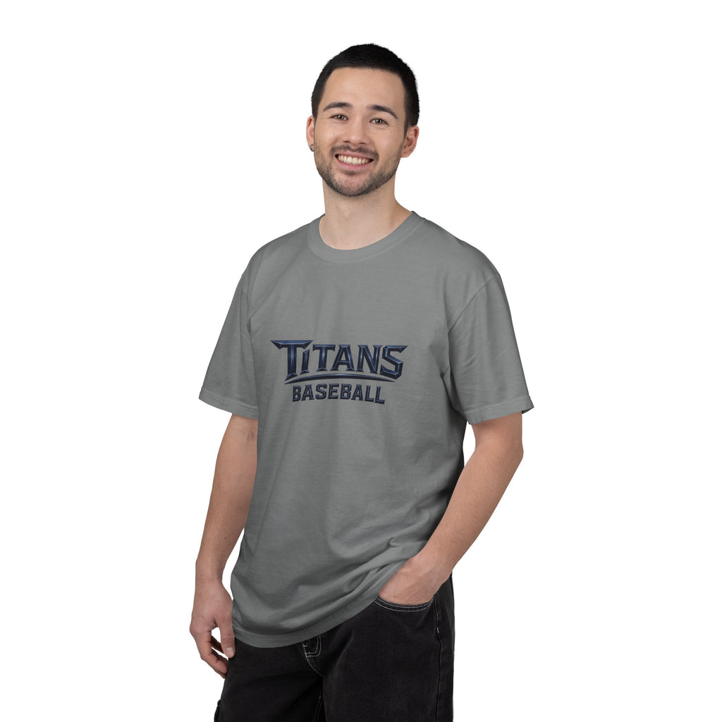 Titans Signature Men's T-Shirt-Navy Logo "Command The Game"