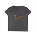 Titans Signature Ladies V-Neck Tee-Gold "Titans Mom" Fan Shirt