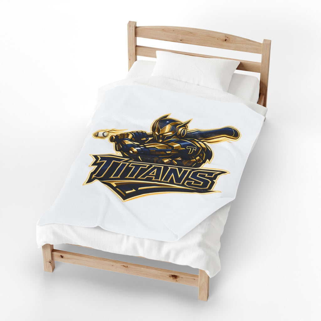 Titans Prime Velveteen Plush Blanket-White