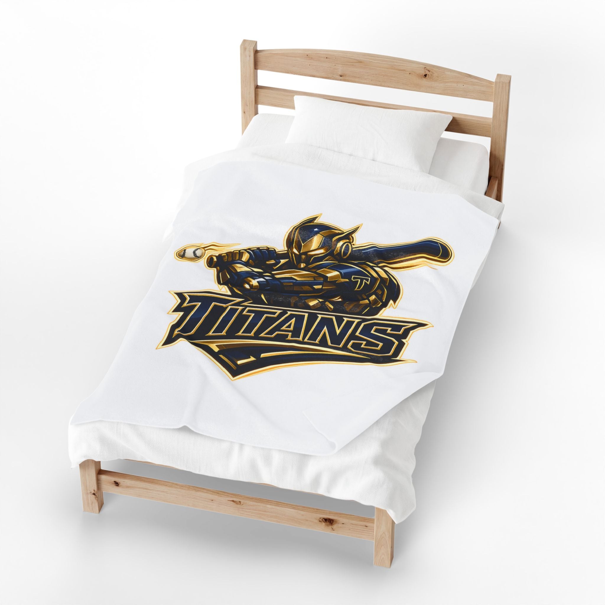Titans Prime Velveteen Plush Blanket-White