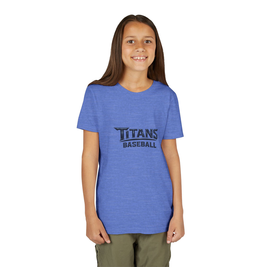 Titans Signature Youth Tee-Navy Logo