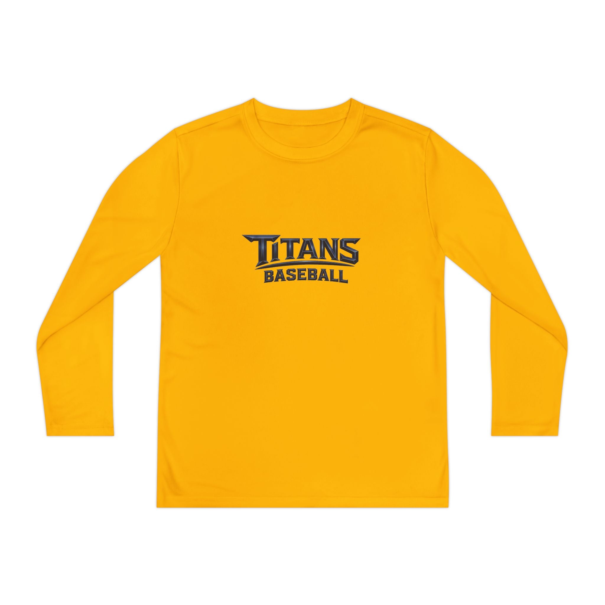 Titans Signature Youth Long Sleeve Tee - Navy Logo