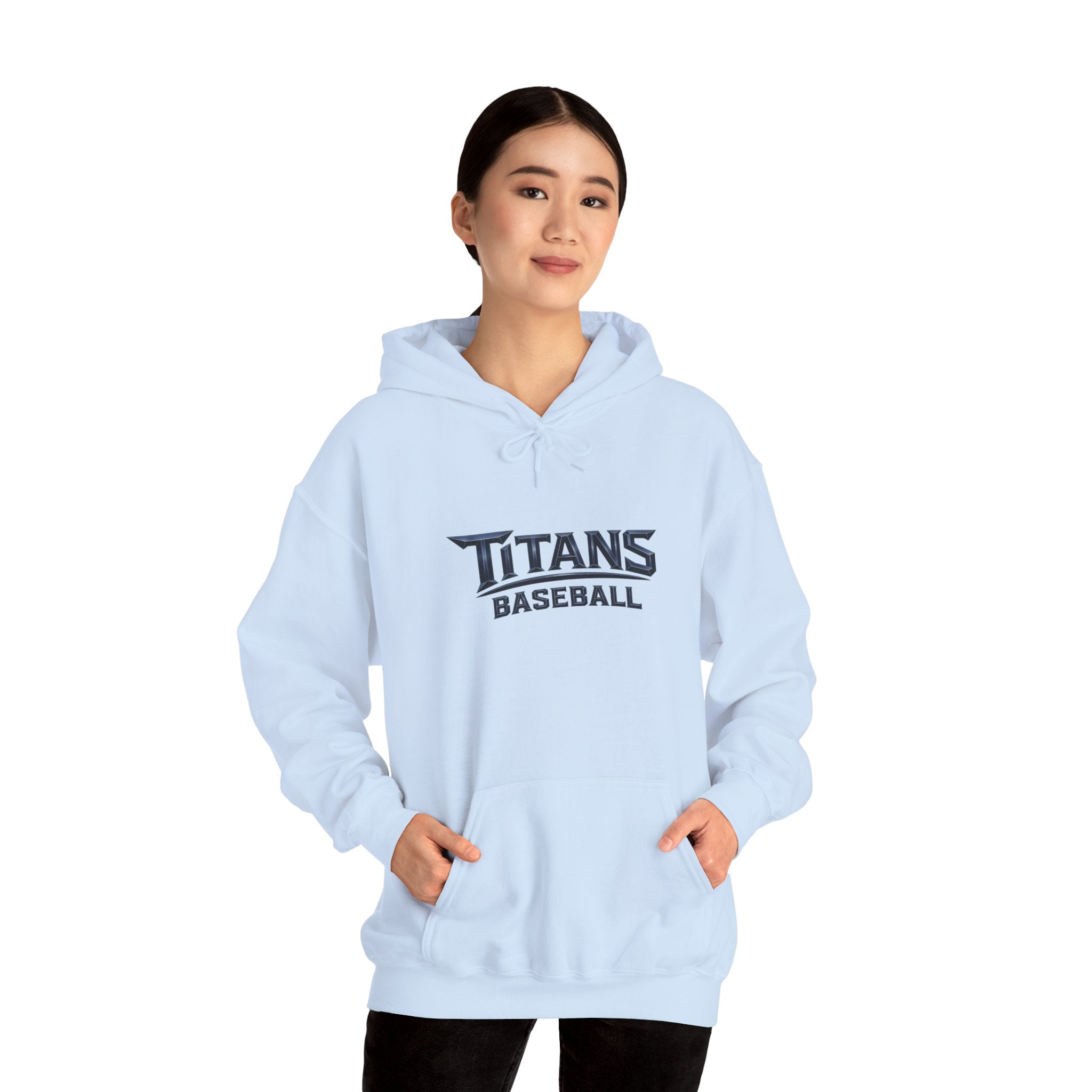Titans Women's Signature Hoodie-Navy Logo
