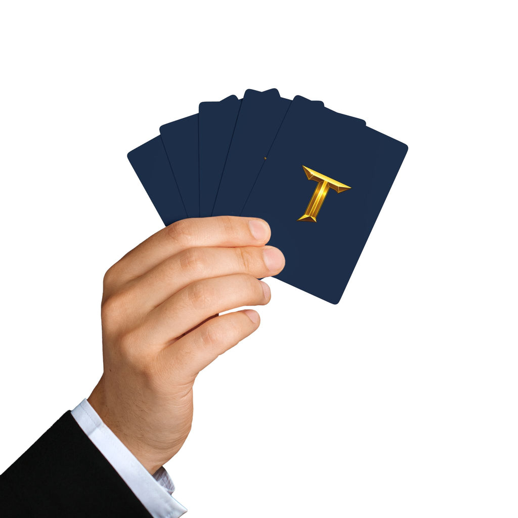 Titans Poker Playing Cards-Gold T Logo