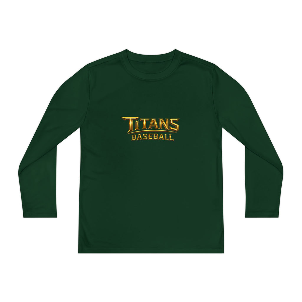 Titans Signature Long Sleeve Tee-Gold Logo