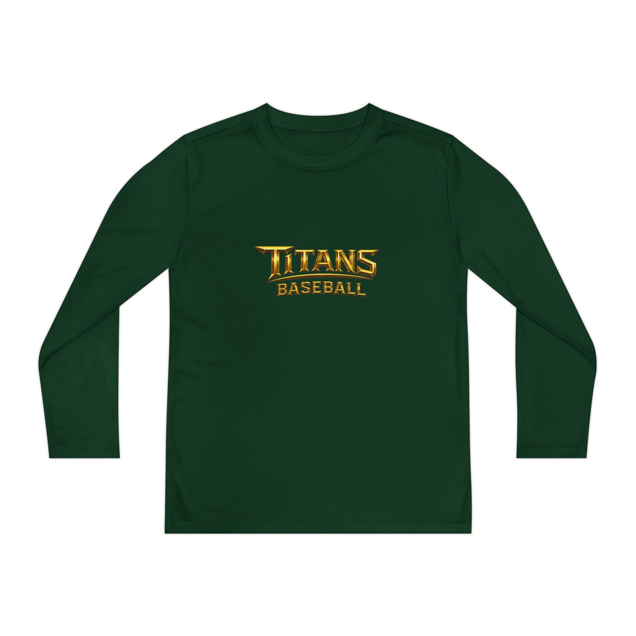 Titans Signature Long Sleeve Tee-Gold Logo