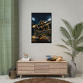 Titans Prime Baseball-Gold & Navy Team Logo Sports Wall Art (Rolled Poster)
