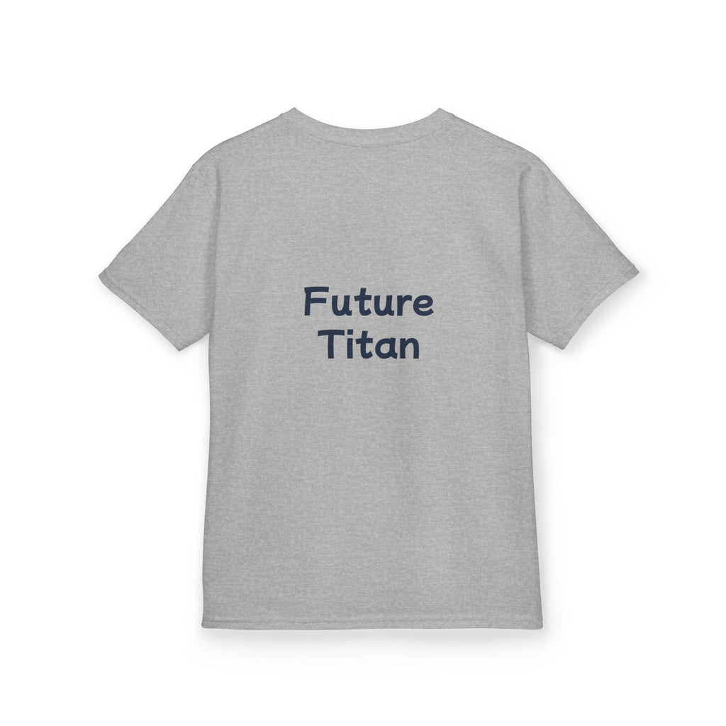Titans Prime Youth Tee-Navy 'Future Titan' Back Print