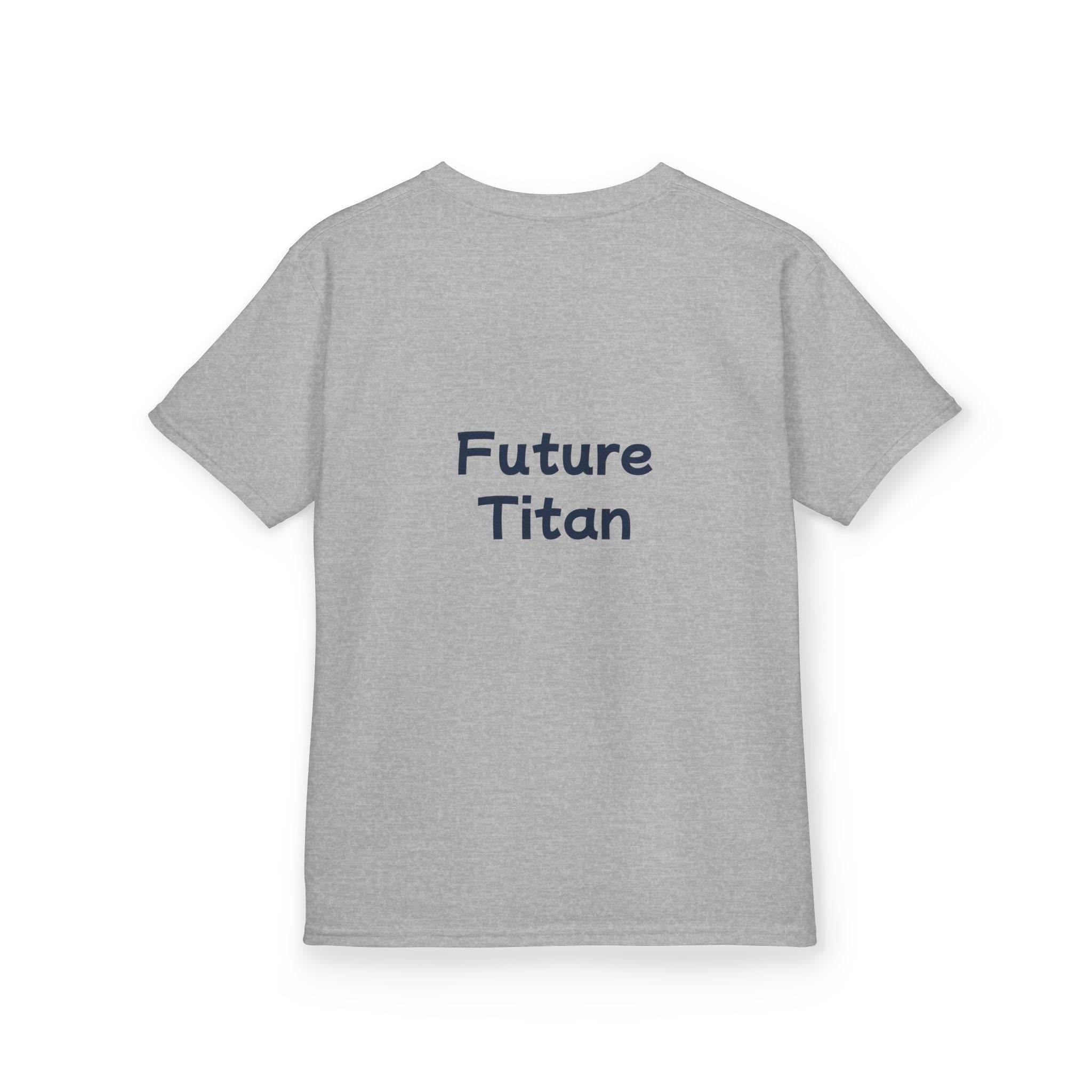 Titans Prime Youth Tee-Navy 'Future Titan' Back Print