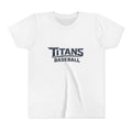 Titans Signature Youth Short Sleeve Tee-Navy Logo