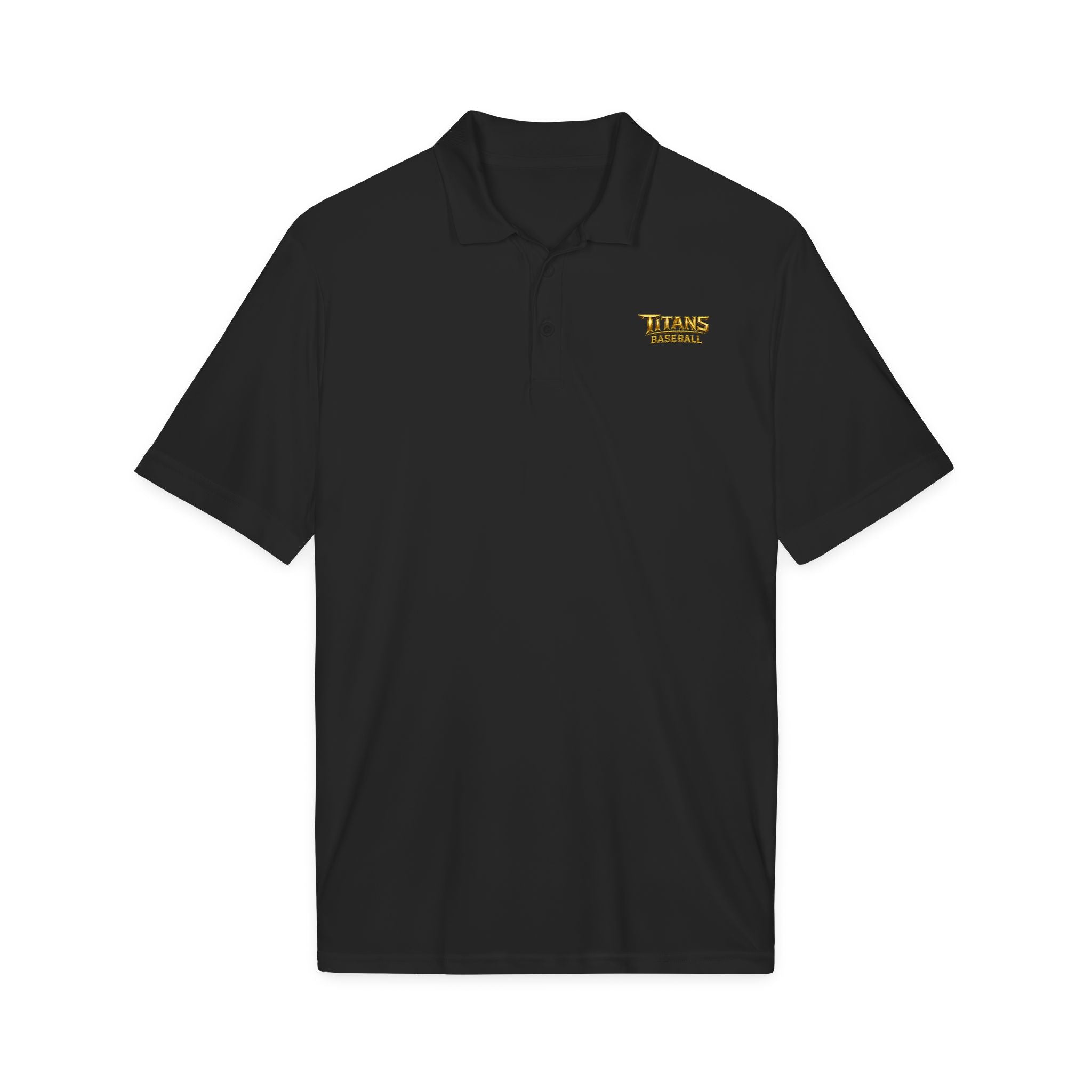 Titans Signature Men's Performance Polo-Gold Logo