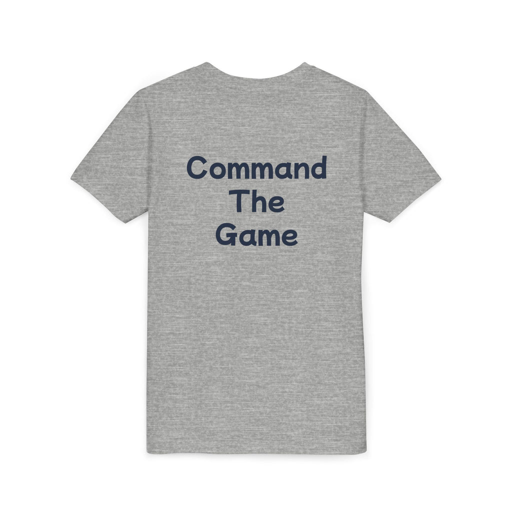 Titans Signature Youth Tee-Navy Logo "Command The Game"