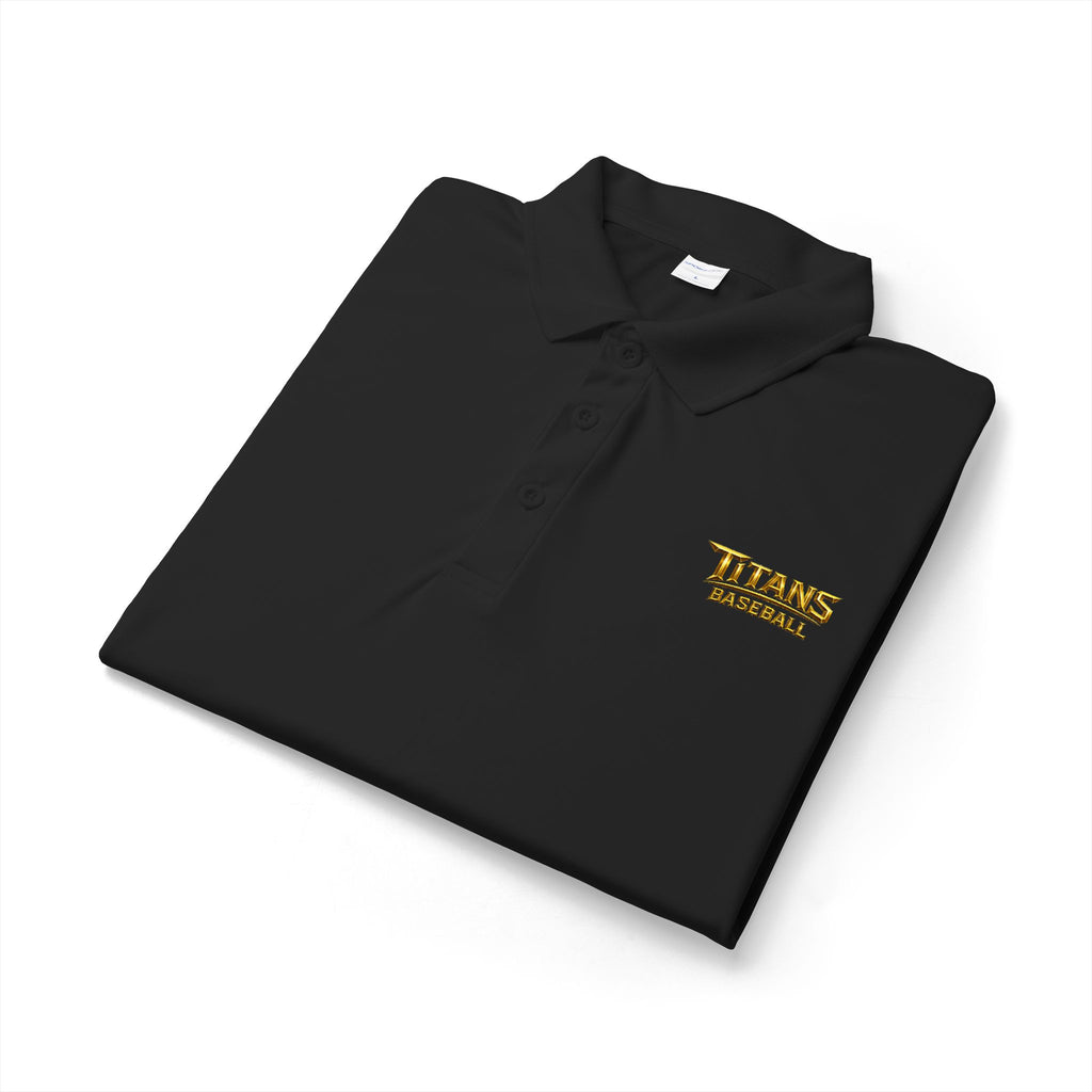 Titans Signature Men's Performance Polo-Gold Logo