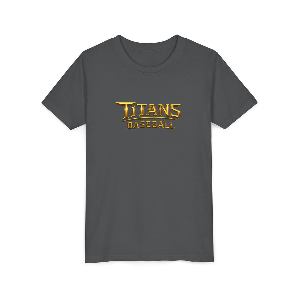 Titans Signature Youth Tee-Gold Logo "Command The Game"