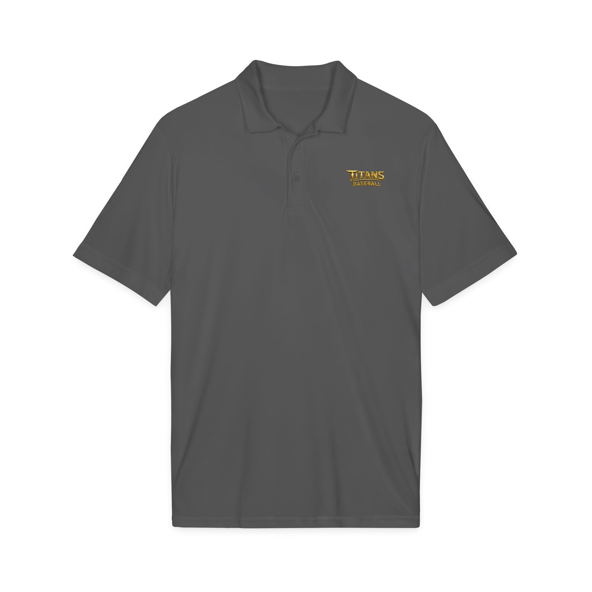 Titans Signature Men's Performance Polo-Gold Logo