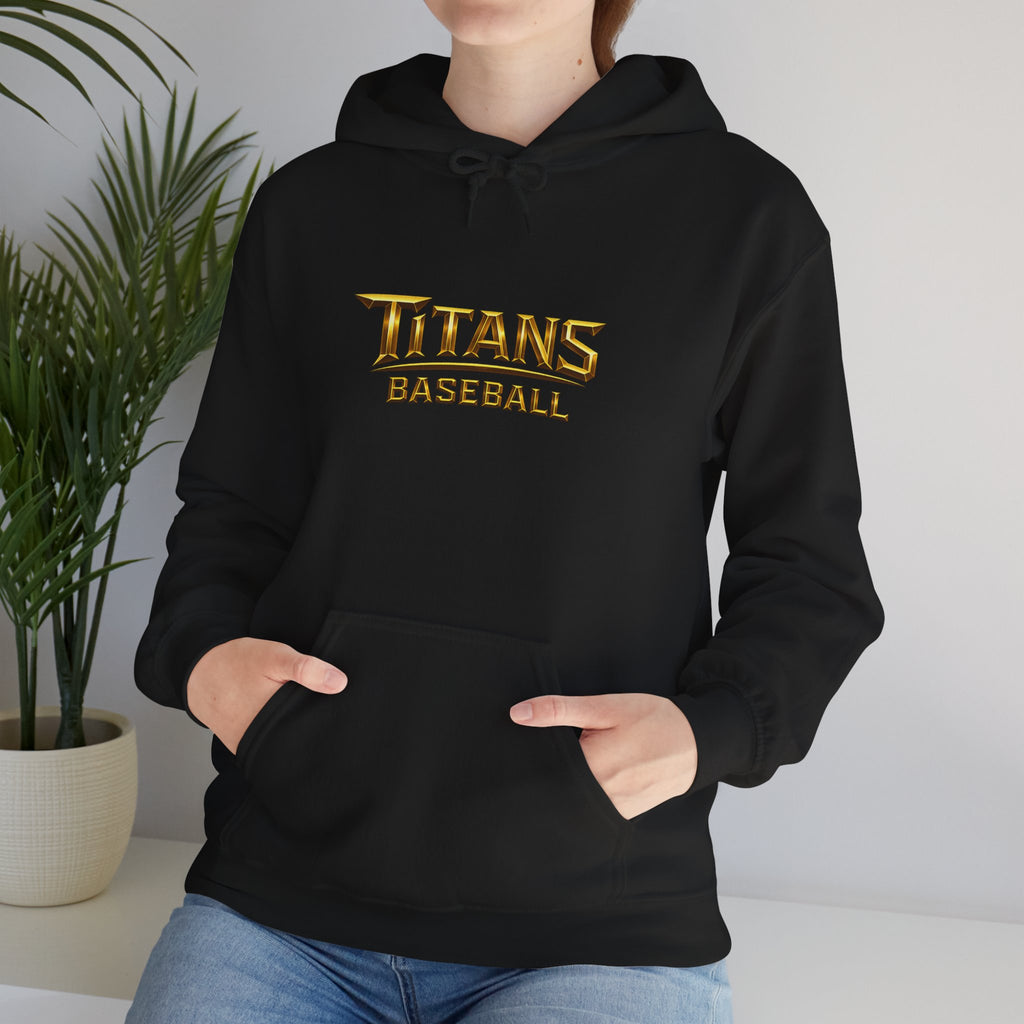 Titans Men's Signature Hoodie-Gold Logo