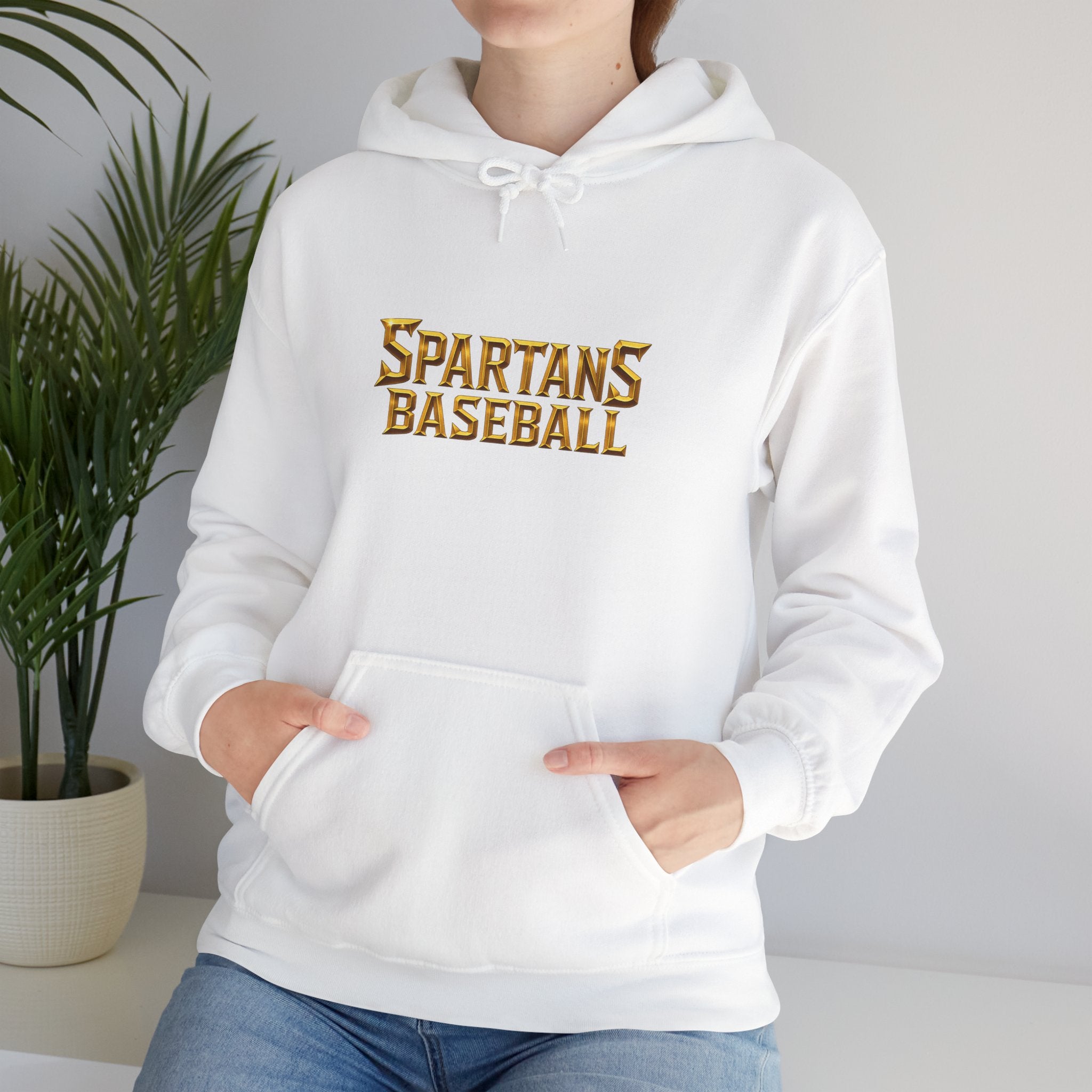 Spartans Signature Men's Hoodie-Gold Logo