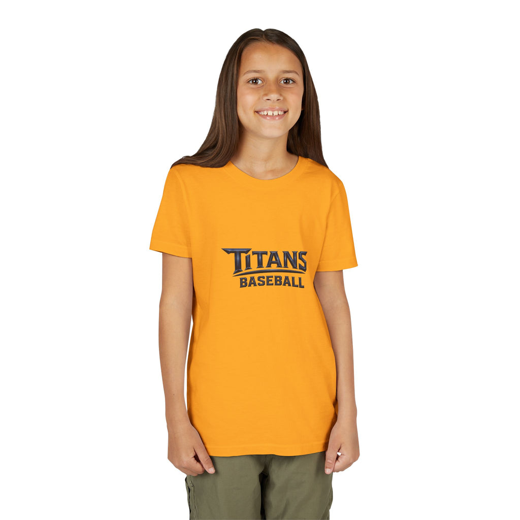 Titans Signature Youth Tee-Navy Logo