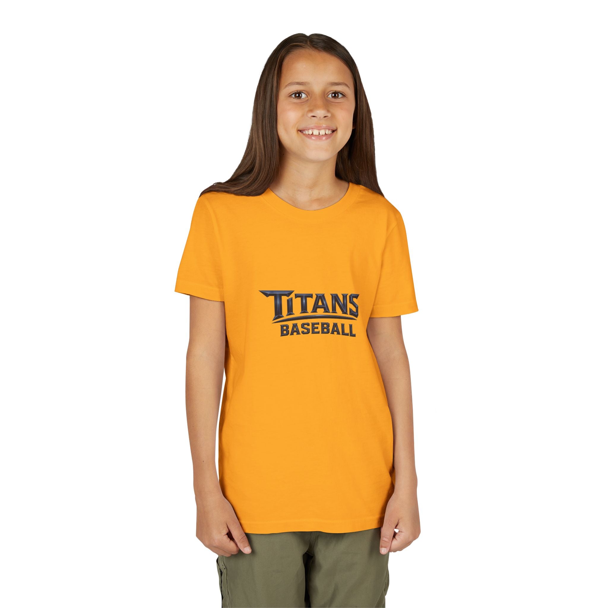 Titans Signature Youth Tee-Navy Logo