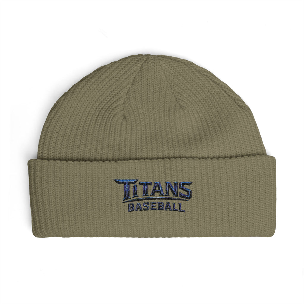 Titans Signature Cuff Beanie-Navy Logo