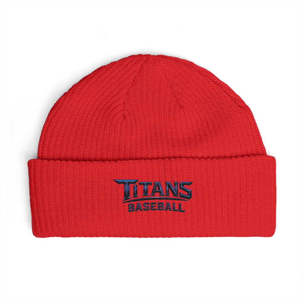Titans Signature Cuff Beanie-Navy Logo