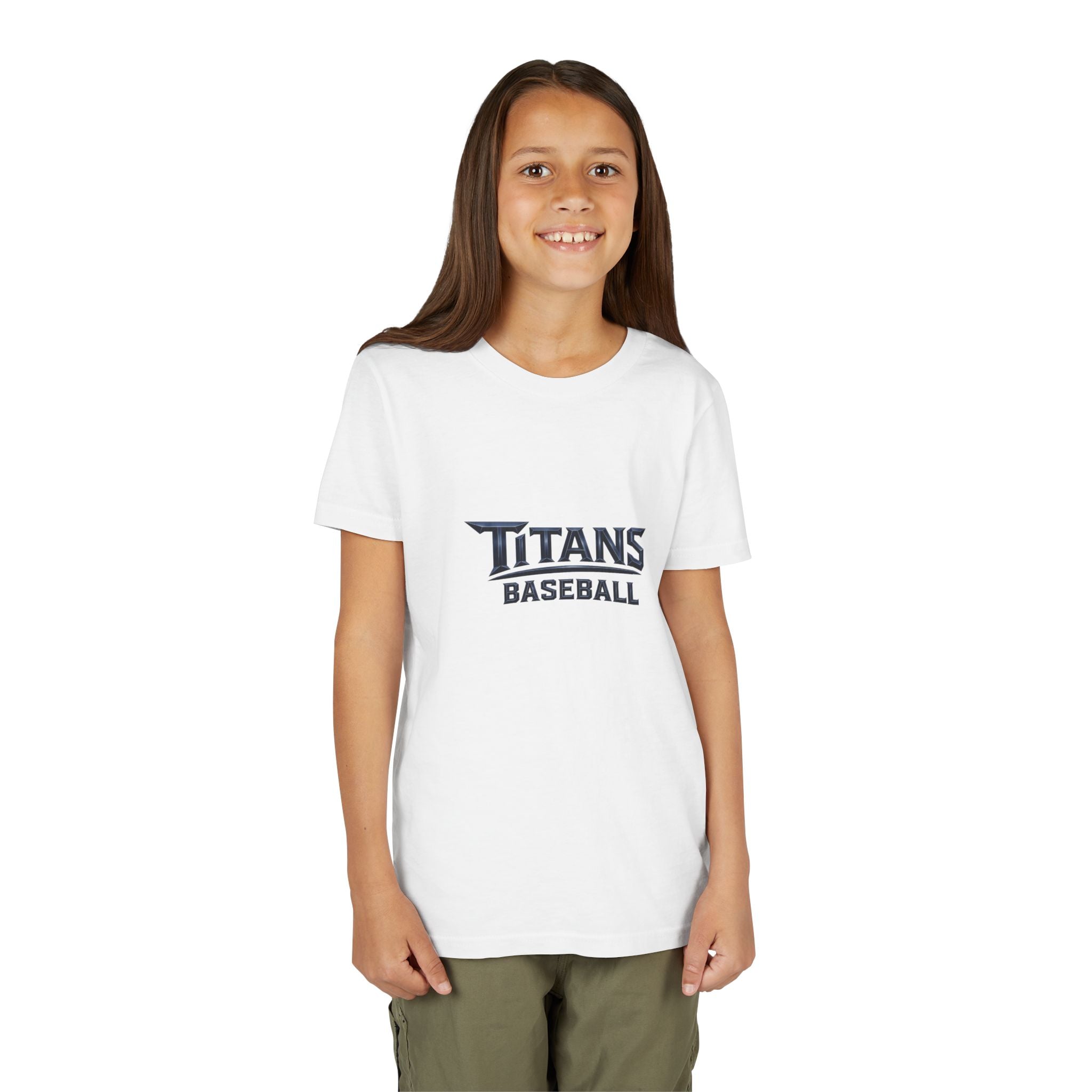 Titans Signature Youth Tee-Navy Logo