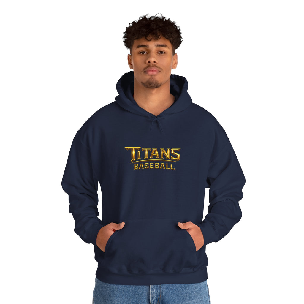 Titans Men's Signature Hoodie-Gold Logo