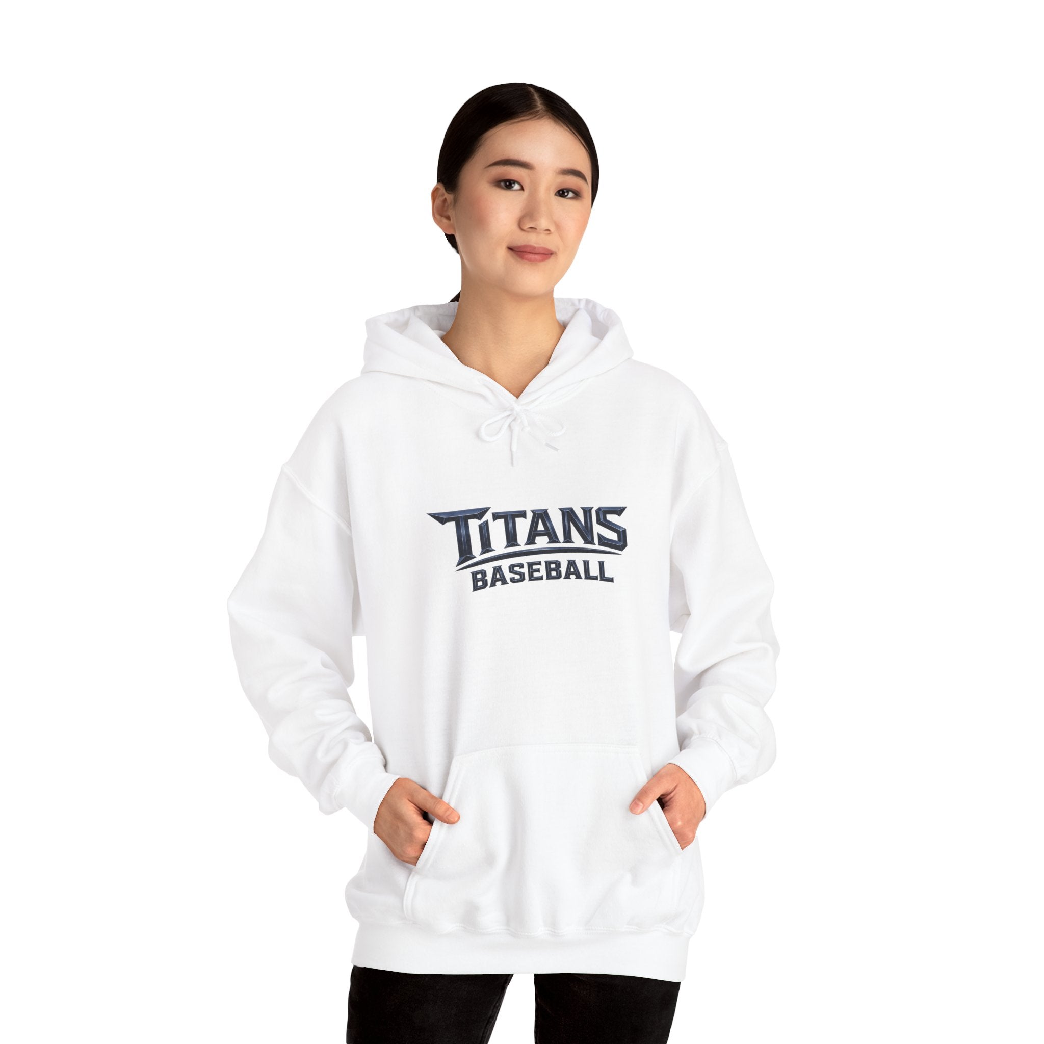 Titans Women's Signature Hoodie-Navy Logo