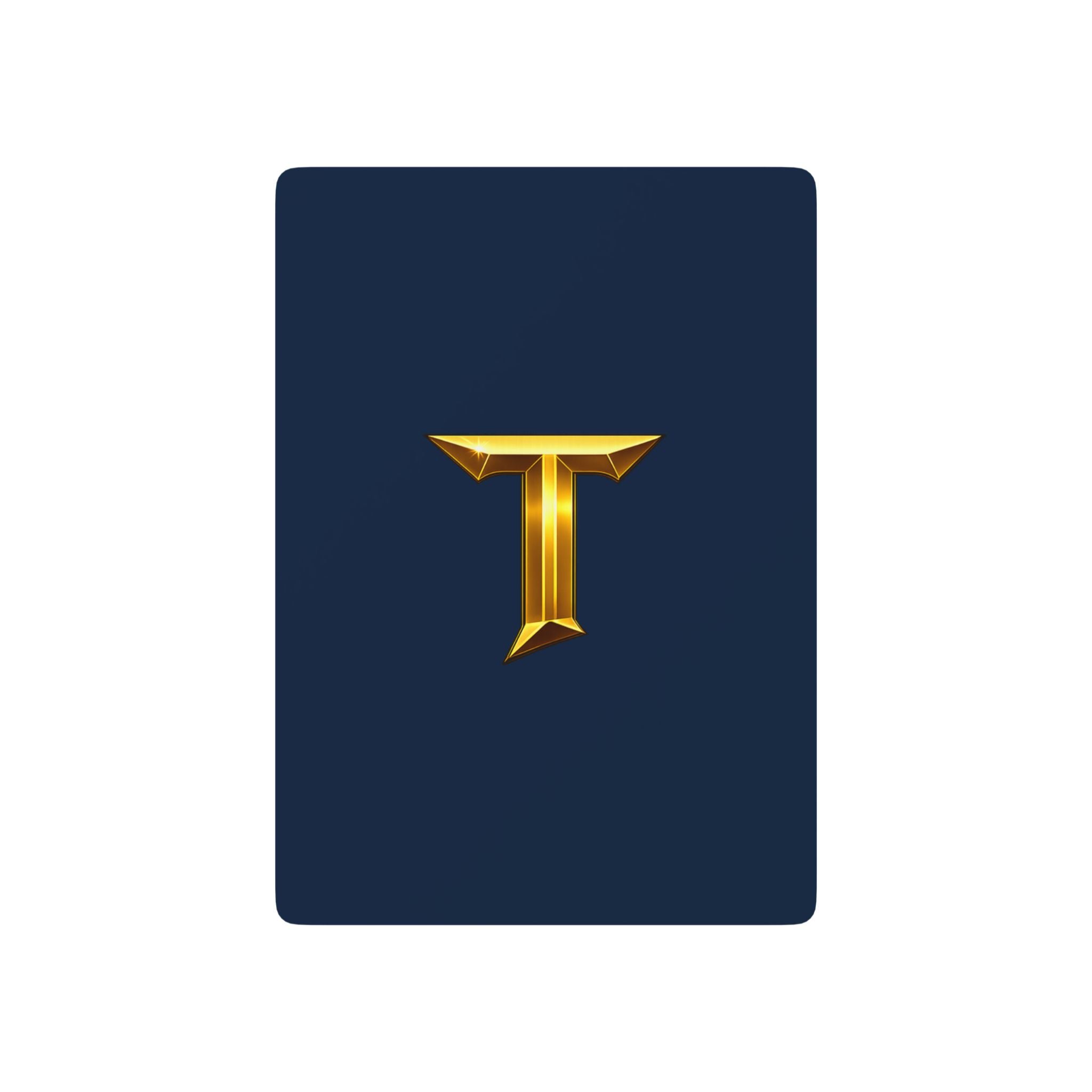 Titans Poker Playing Cards-Gold T Logo
