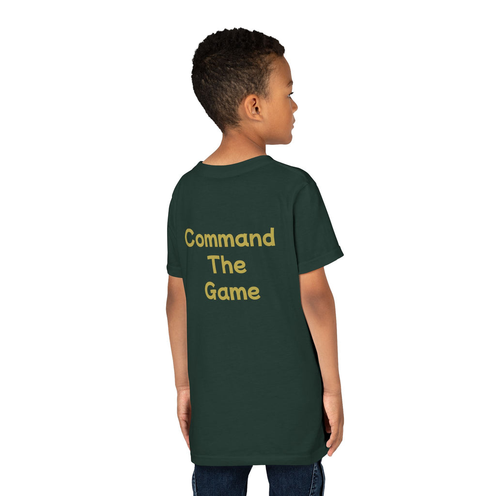 Titans Signature Youth Tee-Gold Logo "Command The Game"