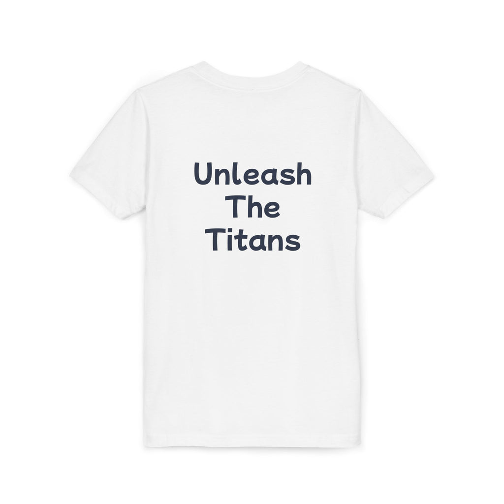 Titans Prime Youth Tee-Navy "Unleash The Titans"