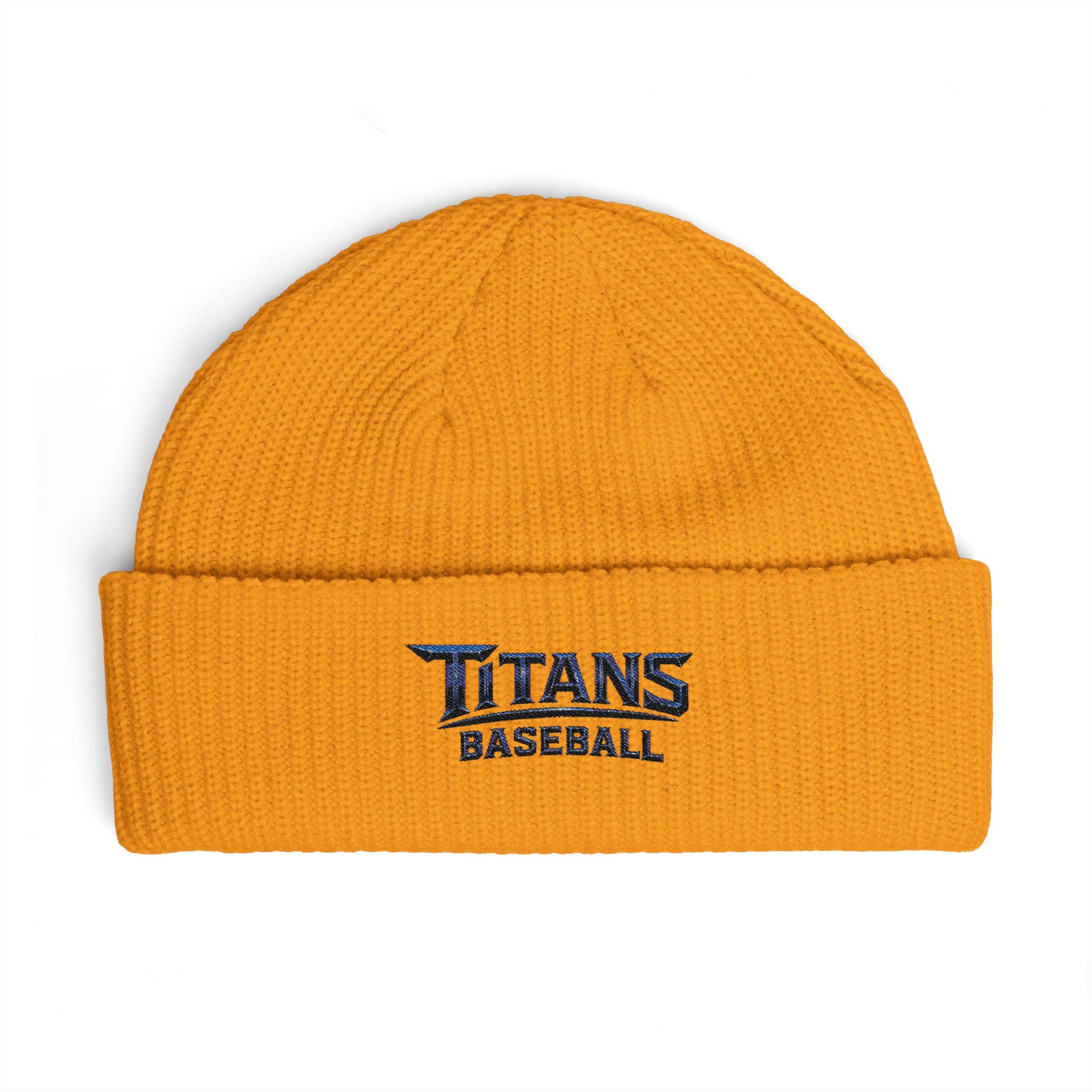 Titans Signature Cuff Beanie-Navy Logo