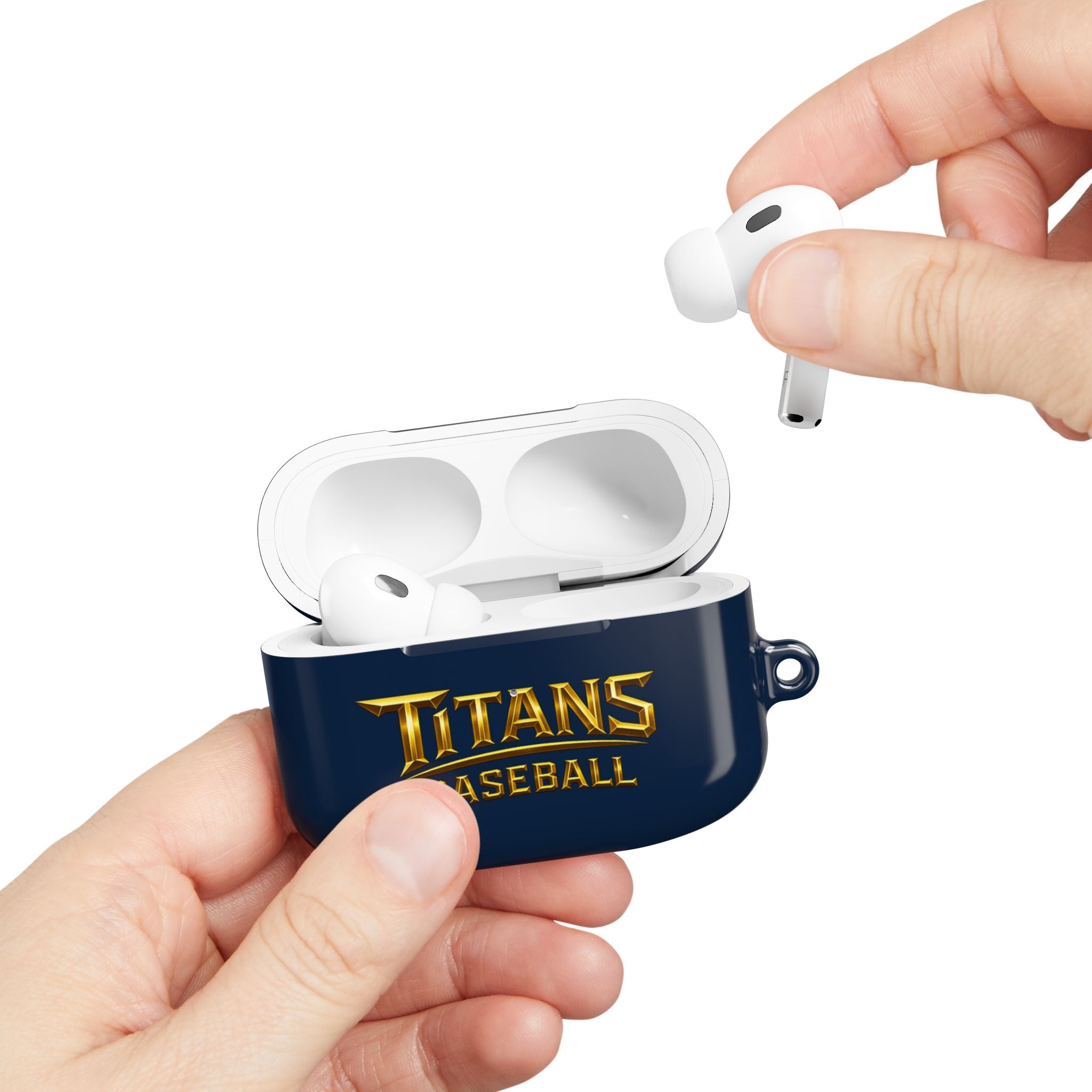 Titans Signature AirPod Case-Gold Logo