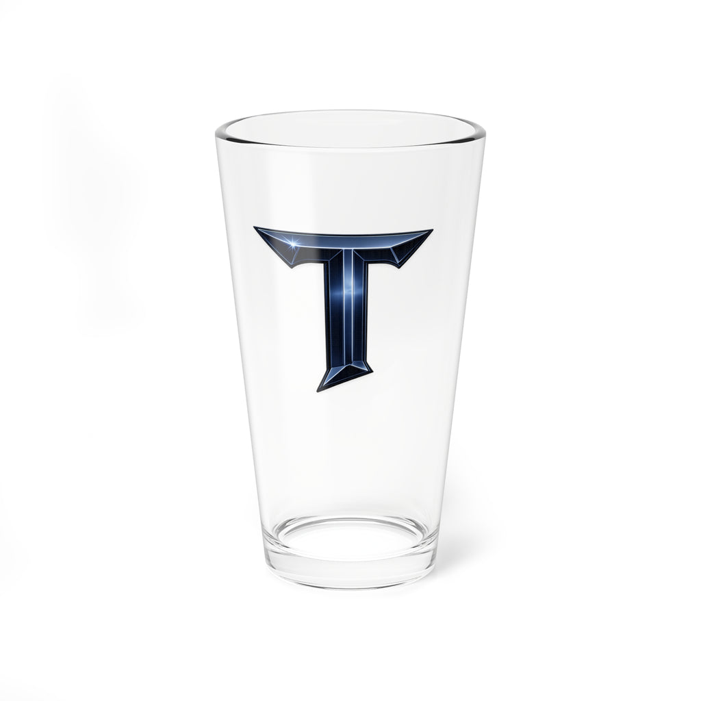 Titans Pint Glass-Navy T
