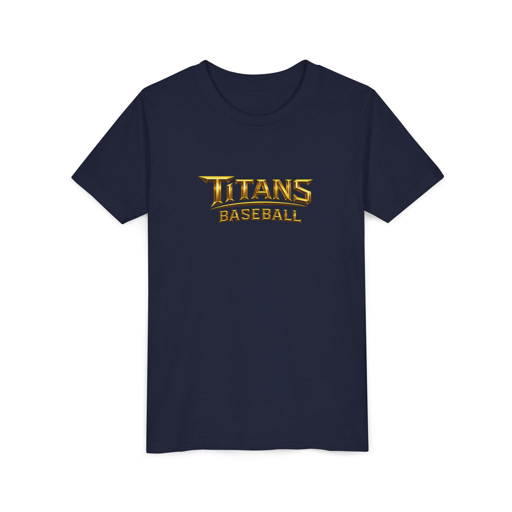 Titans Signature Youth Tee-Gold Logo "Command The Game"
