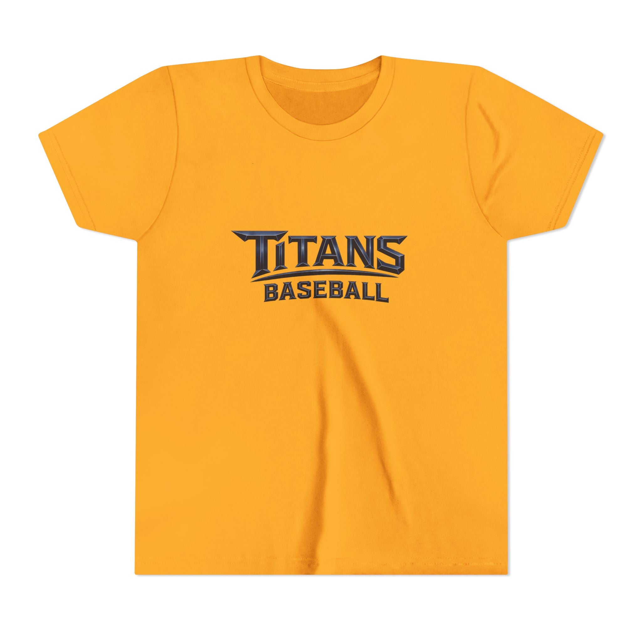Titans Signature Youth Short Sleeve Tee-Navy Logo