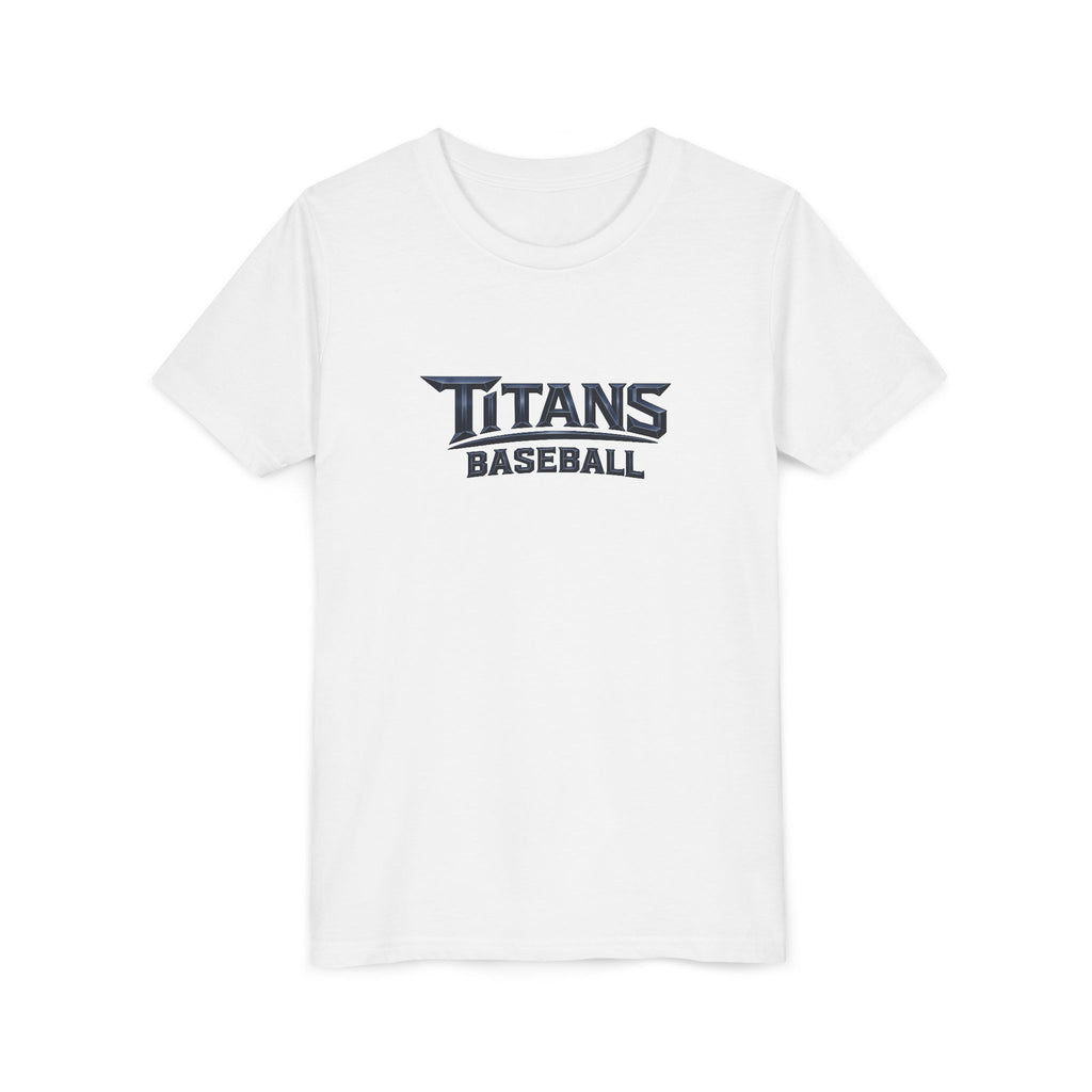 Titans Signature Youth Tee-Navy Logo "Command The Game"