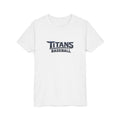 Titans Signature Youth Tee-Navy Logo "Command The Game"