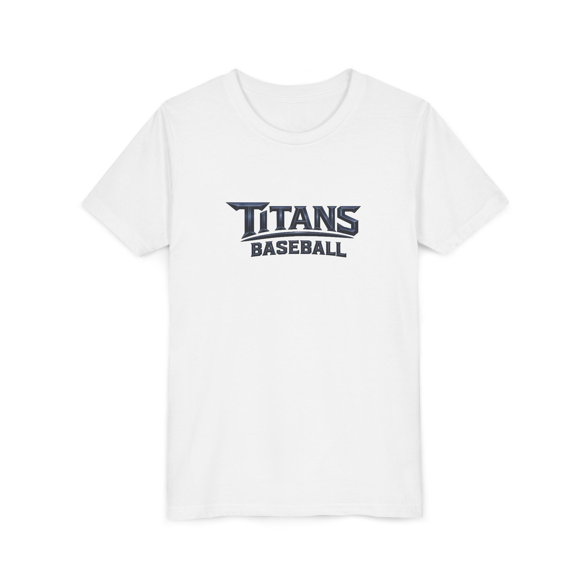 Titans Signature Youth Tee-Navy Logo "Command The Game"