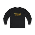 Titans Signature Men's Long Sleeve Tee-Gold Logo