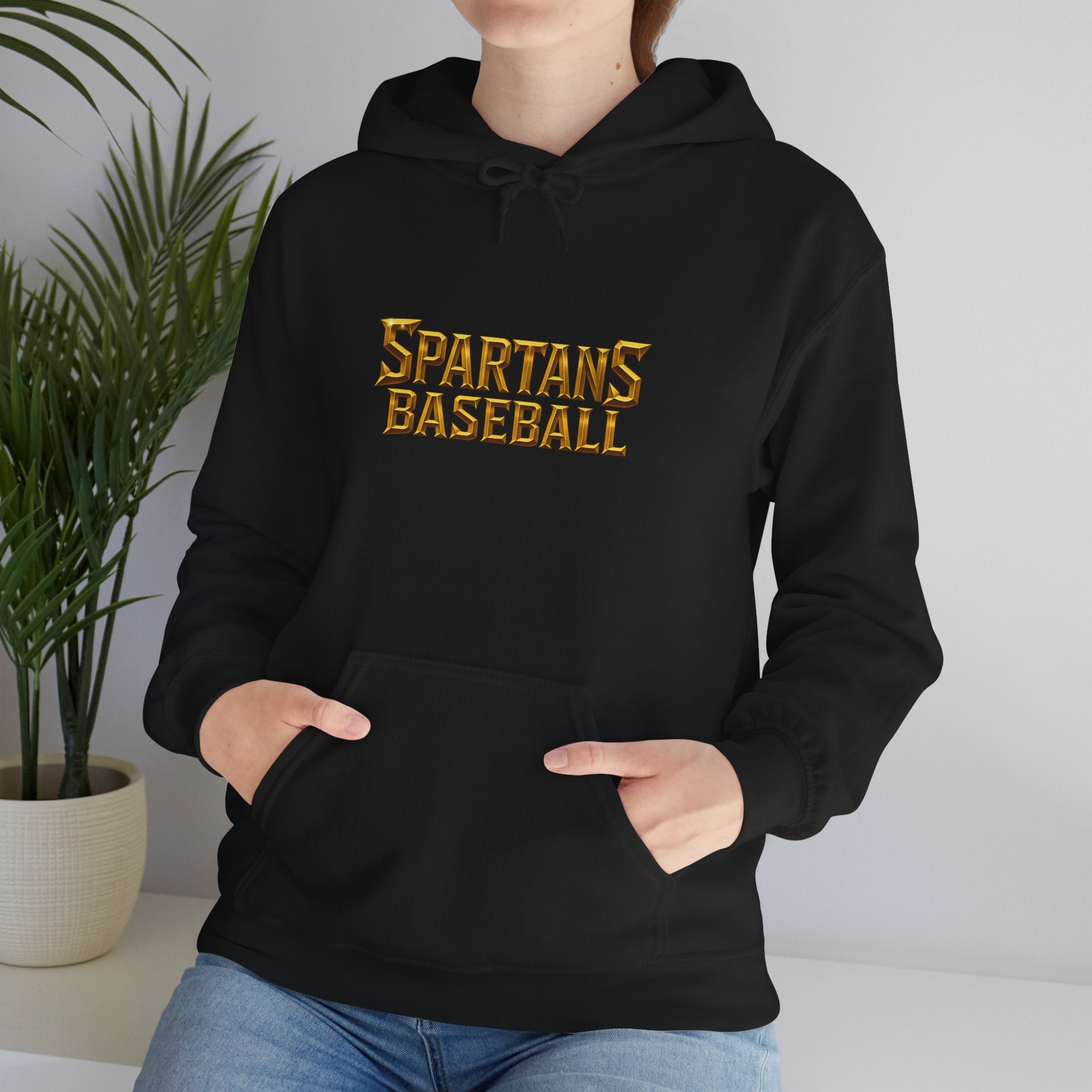 Spartans Signature Men's Hoodie-Gold Logo