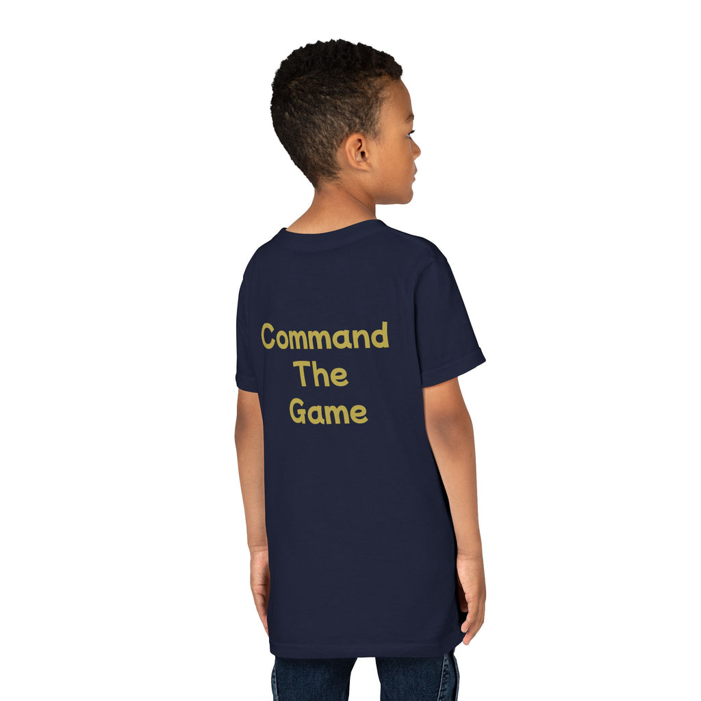 Titans Signature Youth Tee-Gold Logo "Command The Game"