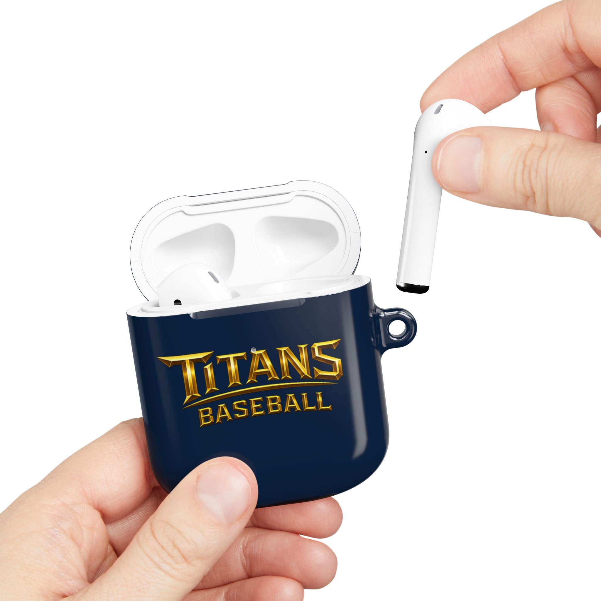 Titans Signature AirPod Case-Gold Logo