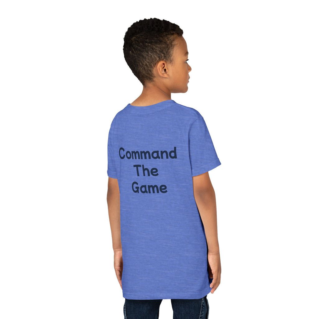 Titans Signature Youth Tee-Navy Logo "Command The Game"